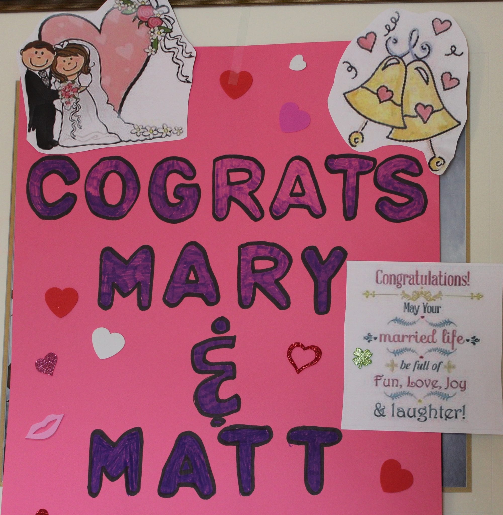 Cograts Mary & Matt