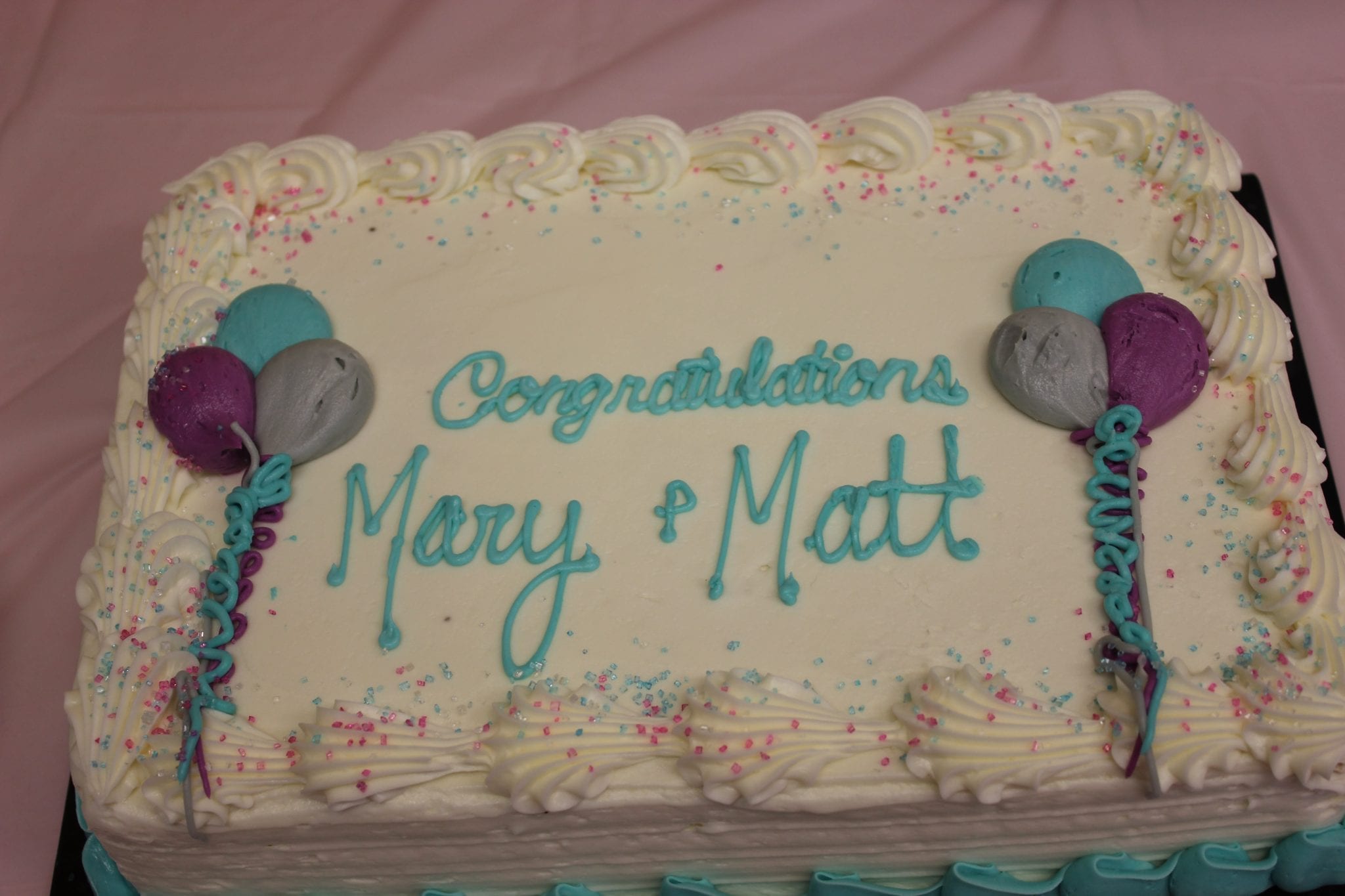 Congratulations Mary & Matt